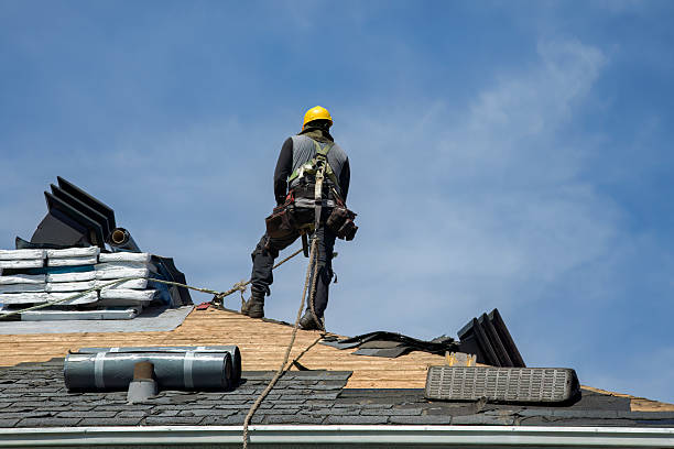 Professional Flat Roof Repair technician working in Krum, TX